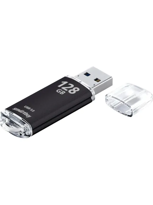Флеш-память Smartbuy UFD 3.0/3.1 128GB V-Cut Black (SB128GBVC-K3)