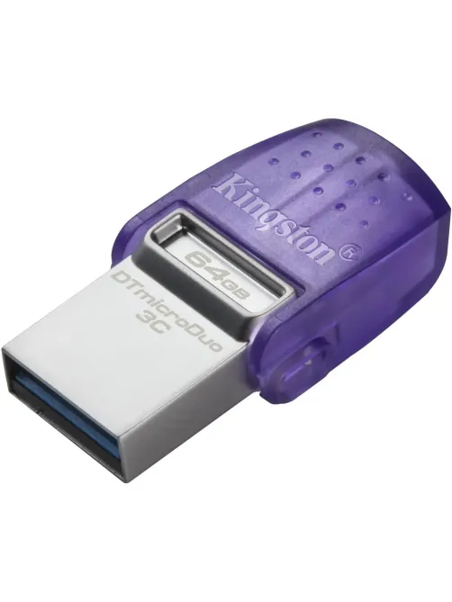 Флеш-память Kingston microDuo 3C, 64Gb, USB 3.1 G1, Type-C, DTDUO3CG3/64GB