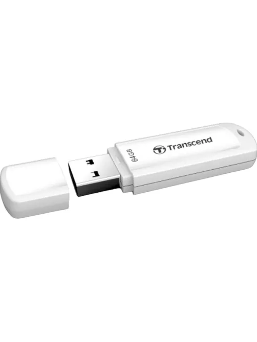 Флеш-память Transcend JetFlash 730, 64Gb, USB 3.1 G1, бел, TS64GJF730