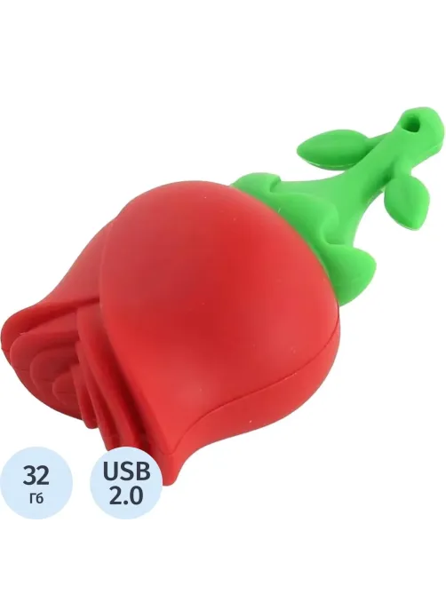 Флеш-память  Smartbuy Wild series, 32Gb, USB 2.0, роза, SB32GBRose