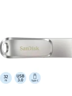 Флеш-память 32GB SanDisk Ultra Dual DriveLuxe USB3.2-USB-C(SDDDC4-032G-G46)