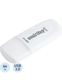 Флеш-память Smartbuy UFD 3.0/3.1 64GB Scout White (SB064GB3SCW)