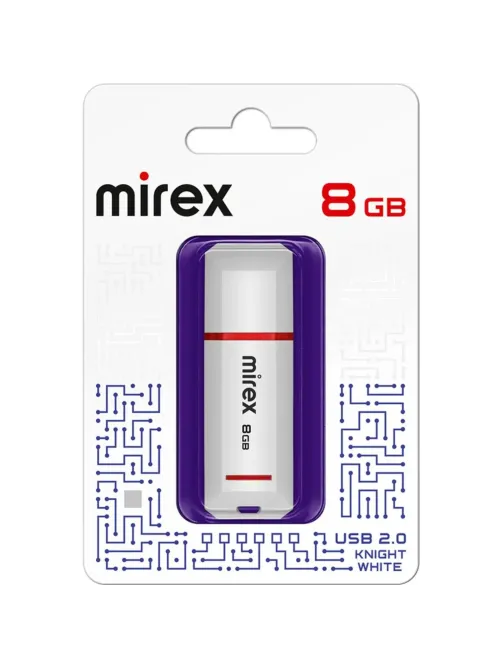Флеш-память Mirex USB KNIGHT WHITE 8Gb (13600-FMUKWH08 )
