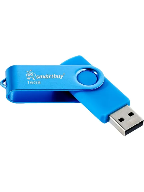 Флеш-память Smartbuy UFD 2.0 16GB Twist Blue (SB016GB2TWB)