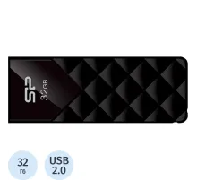 Флеш-память Silicon Power Ultima U03, 32Gb, USB 2.0, чер, SP032GBUF2U03V1K