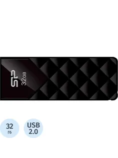 Флеш-память Silicon Power Ultima U03, 32Gb, USB 2.0, чер, SP032GBUF2U03V1K