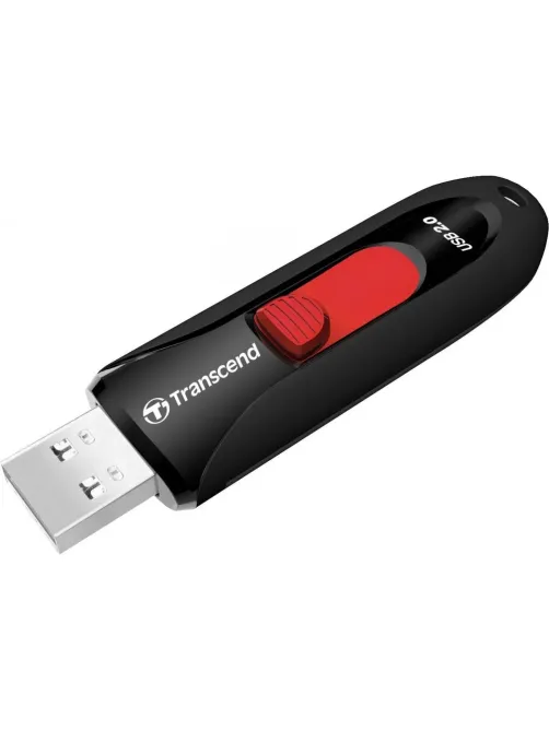 Флеш-память Transcend JetFlash 590, 32Gb, USB 2.0, ч/крас, TS32GJF590K