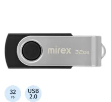 Флеш-память Mirex USB SWIVEL BLACK 32Gb (13600-FMURUS32 )