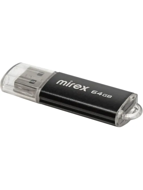Флеш-память Mirex USB UNIT BLACK 64Gb (13600-FMUUND64 )
