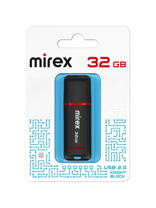 Флеш-память Mirex USB KNIGHT BLACK 32Gb (13600-FMUKNT32 )
