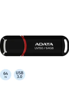 Флеш-память ADATA UV150, 64GB, AUV150-64G-RBK