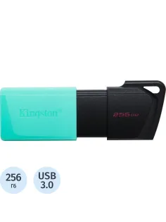 Флеш-память Kingston DataTraveler Exodia M, 256Гб, USB 3.2 gen.1 бирюзовый