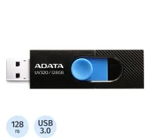 Флеш-память ADATA 128GB AUV320-128G-RBKBL BL\BL