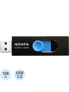 Флеш-память ADATA 128GB AUV320-128G-RBKBL BL\BL