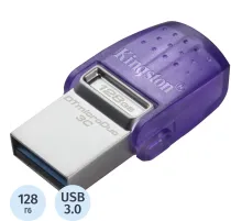 Флеш-память Kingston microDuo 3C G3, 128 Гб, USB 3.2 & USB Type-C и Type-A
