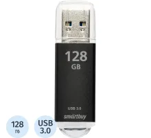 Флеш-память Smartbuy UFD 3.0/3.1 128GB V-Cut Black (SB128GBVC-K3)