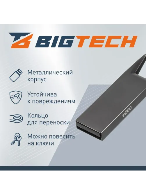 Флеш-память BigTech UFD016, USB2.0, 64GB