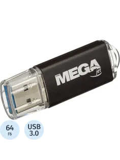 Флеш-память Promega Jet 64GB USB3.0 черный, металл, под лого NTG358U3064GB