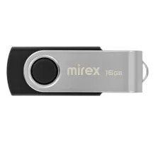 Флеш-память Mirex USB SWIVEL BLACK 16Gb (13600-FMURUS16 )
