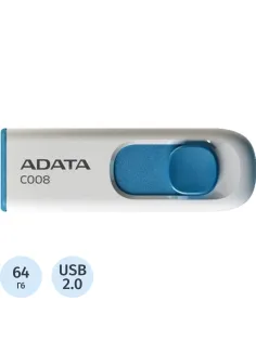 Флеш-память ADATA C008, 64GB, AC008-64G-RWE