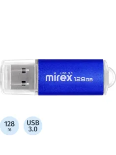 Флеш-память Mirex USB 3.0 UNIT AQUA 128Gb (13600-FM3UA128 )