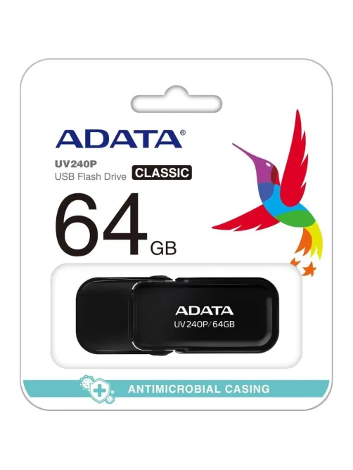 Флеш-память ADATA UV240, 64GB, AUV240-64G-RBK