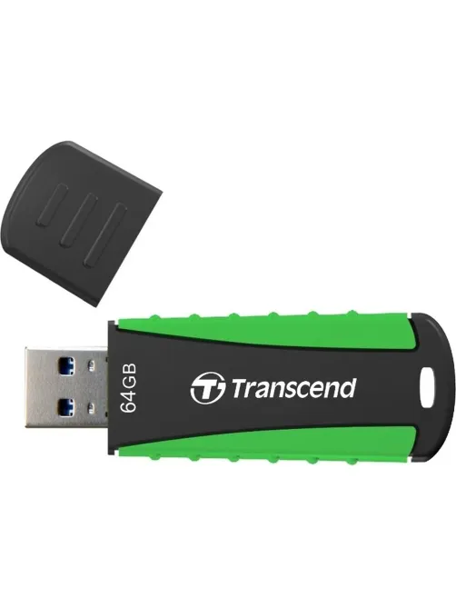 Флеш-память Transcend JetFlash 810, 64Gb, USB 3.1 G1, ч/зел, TS64GJF810