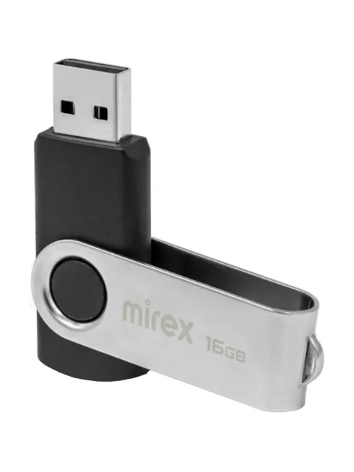 Флеш-память Mirex USB SWIVEL BLACK 16Gb (13600-FMURUS16 )