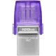 Флеш-память Kingston microDuo 3C G3, 128 Гб, USB 3.2 & USB Type-C и Type-A
