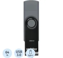 Флеш-память Smartbuy UFD 3.0/3.1 064GB Type-C/Type-A (SB064GB3DUOTWK)