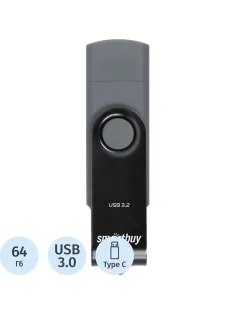 Флеш-память Smartbuy UFD 3.0/3.1 064GB Type-C/Type-A (SB064GB3DUOTWK)