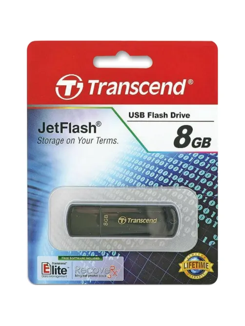 Флеш-память Transcend JetFlash 350, 8Gb, USB 2.0, чер, TS8GJF350