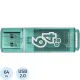 Флеш-память Smartbuy Glossy, 64Gb, USB 2.0, зел, SB64GBGS-G