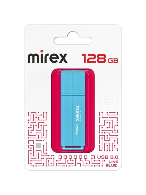 Флеш-память Mirex USB 3.0 LINE BLUE 128Gb (13600-FM3LB128 )