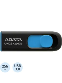 Флеш-память ADATA UV128, 256GB, AUV128-256G-RBE