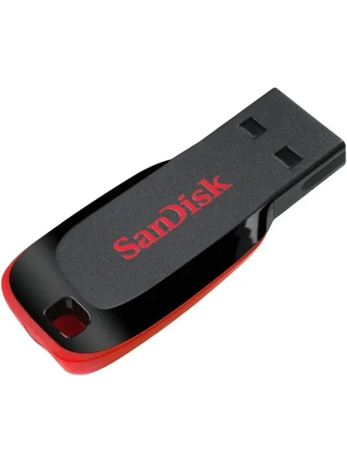 Флеш-память SanDisk Cruzer Blade, 128Gb, USB 2.0, ч/крас, SDCZ50-128G-B35