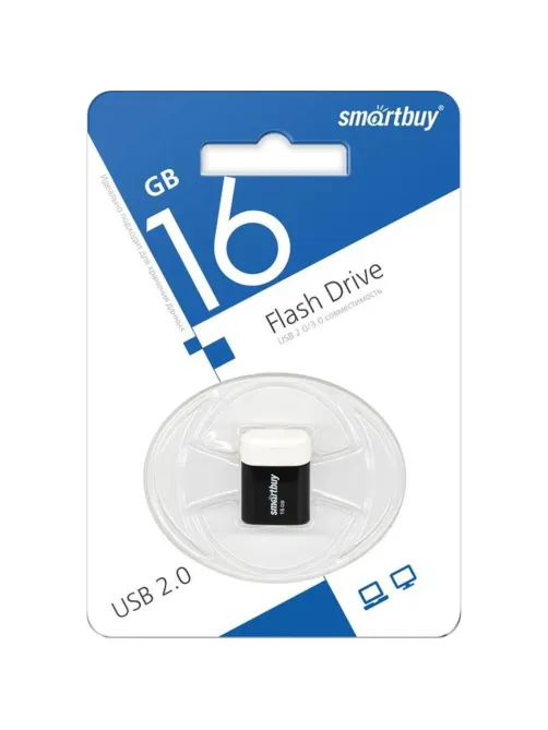 Флеш-память Smartbuy 16GB LARA Black(SB16GBLARA-K)