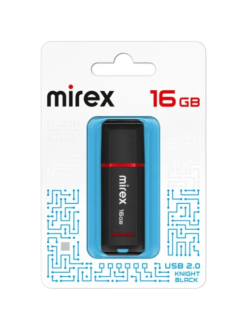 Флеш-память Mirex USB KNIGHT BLACK 16Gb (13600-FMUKNT16 )