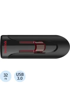 Флеш-память SanDisk Cruzer Glide 32GB/USB3.0/черный (SDCZ600-032G-G35)