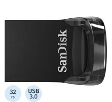 Флеш-память SanDisk Ultra Fit, 32Gb, USB 3.1 G1, чер, SDCZ430-032G-G46