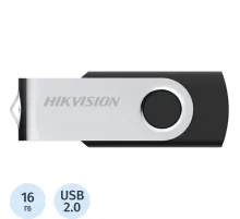 Флеш-память HIKVision M200S 16Gb/USB 2.0/Черный/Серебр (HS-USB-M200S/16G)