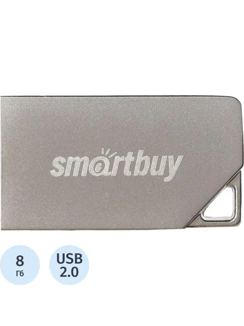 Флеш-память Smartbuy UFD 2.0 008GB MU30 Metal (SB008GBMU30)
