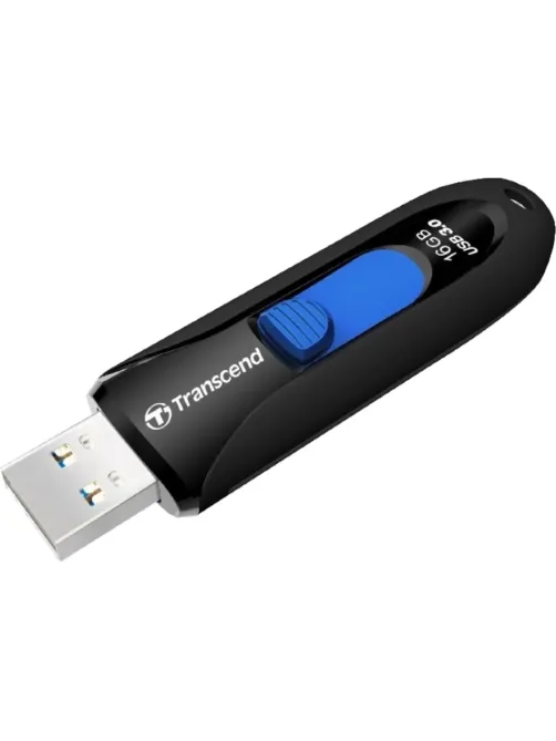 Флеш-память Transcend JetFlash 790, 16Gb, USB 3.1 G1, ч/син, TS16GJF790K