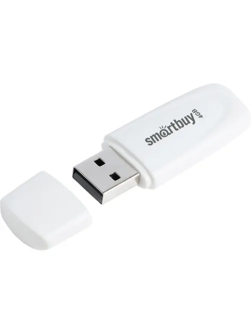 Флеш-память SmartBuy UFD 2.0 004GB Scout White (SB004GB2SCW)