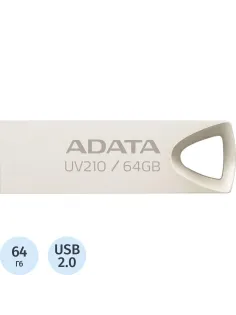 Флеш-память ADATA 64GB AUV210-64G-RGD SILVER