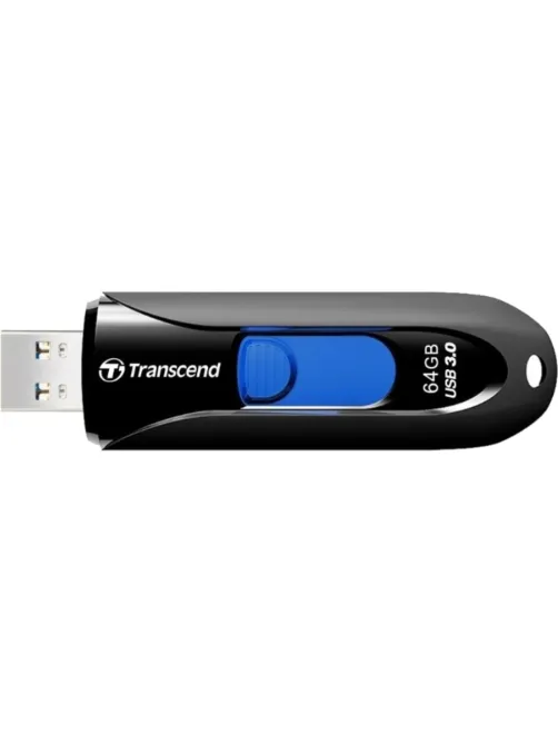 Флеш-память Transcend JetFlash 790, 64Gb, USB 3.1 G1, ч/син, TS64GJF790K