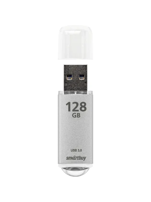 Флеш-память Smartbuy UFD 3.0/3.1 128GB V-Cut Silver (SB128GBVC-S3)