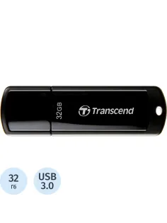 Флеш-память Transcend JetFlash 700, 32Gb, USB 3.1 G1, чер, TS32GJF700