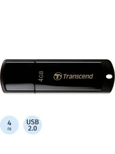 Флеш-память Transcend JetFlash 350, 4Gb, USB 2.0, чер, TS4GJF350