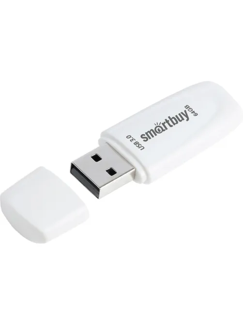 Флеш-память Smartbuy UFD 3.0/3.1 64GB Scout White (SB064GB3SCW)